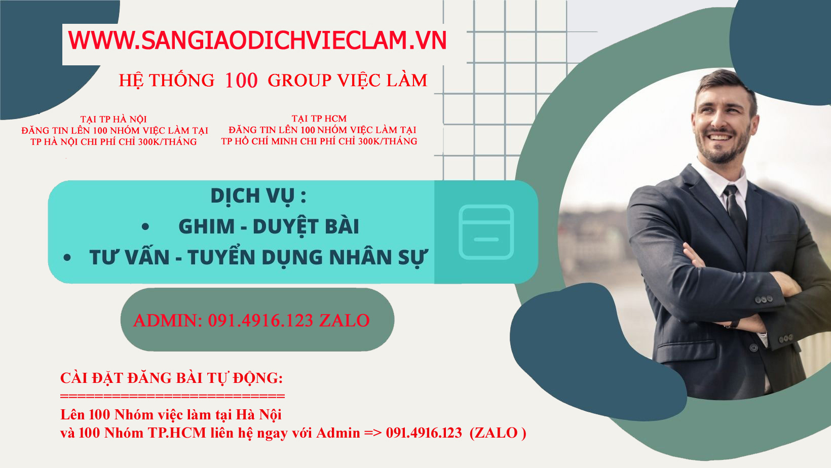 Danh sách 100 nhóm việc làm tại HCM